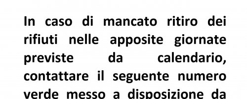 Silea - Avviso in Caso di Mancato Ritiro Rifiuti