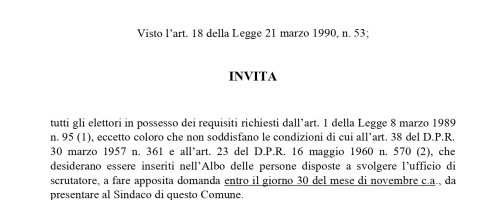 Aggiornamento Albo degli scrutatori di seggio