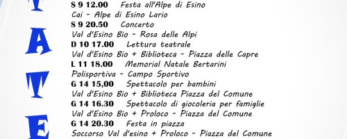 CALENDARIO ESTATE 2025