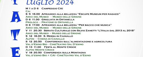 CALENDARIO ESTATE 2025